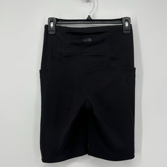 The North Face Dune Sky 9" Tight Biker Shorts Black Pocket Women's Size Medium - Picture 2 of 11